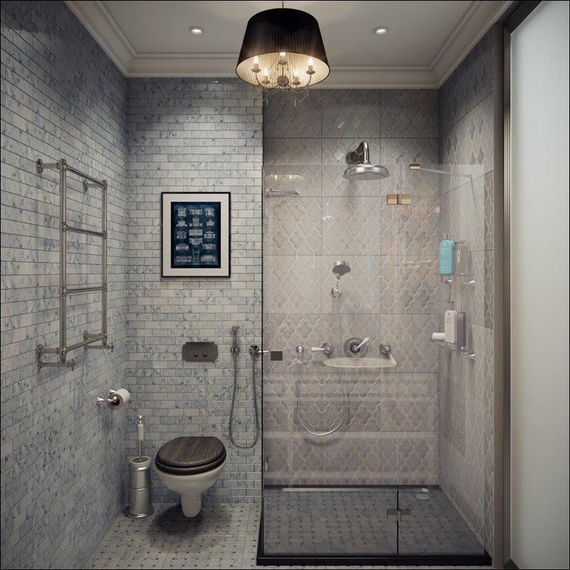 Дизайн ванной комнаты фото с туалетом и душевой кабиной фото