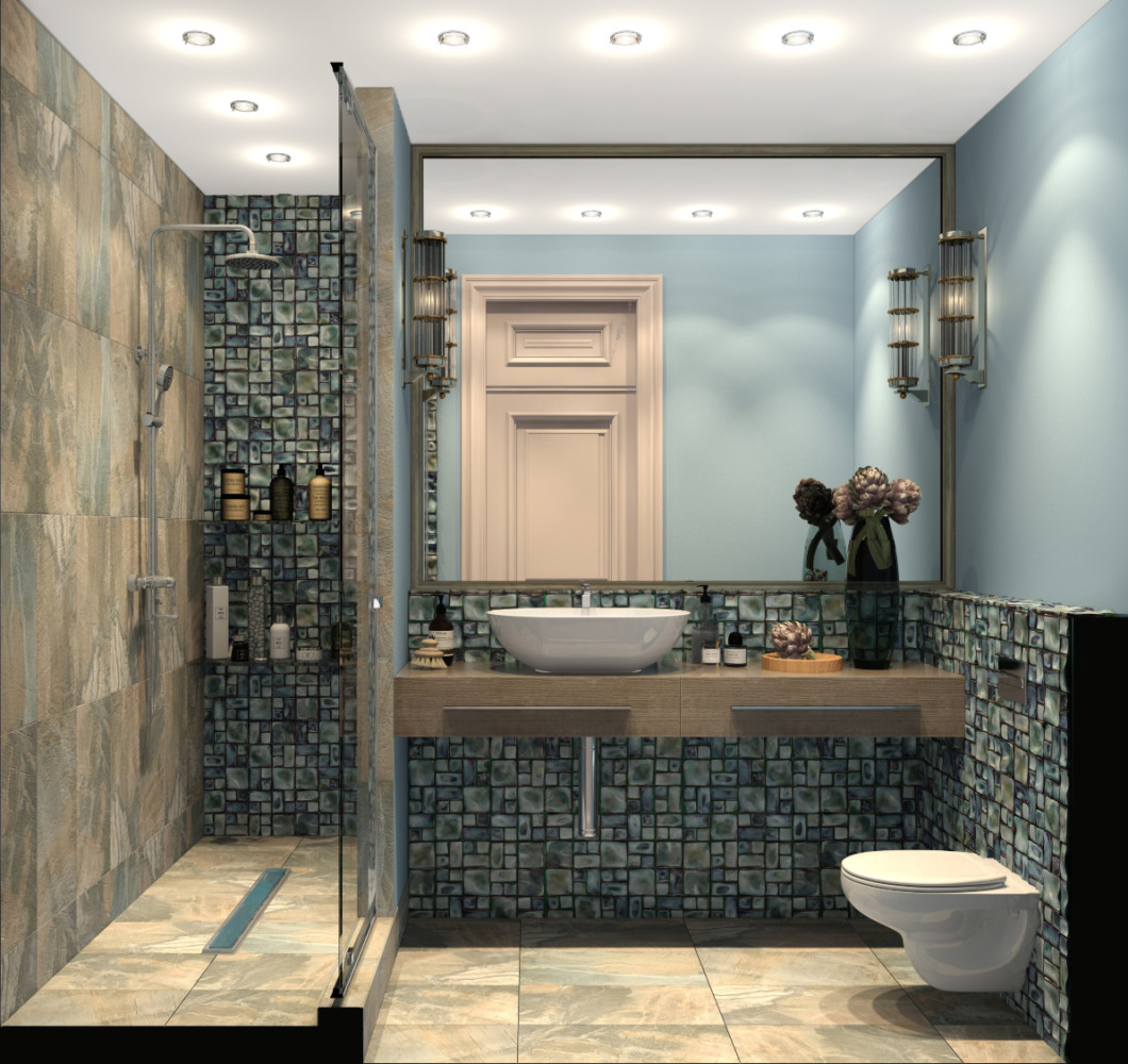 20 красивых ванных комнат с душевыми кабинами