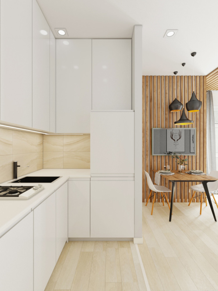 Дизайн маленькой квартиры-студии 22 кв. м. – фото интерьера, пр�имеры ремонта
