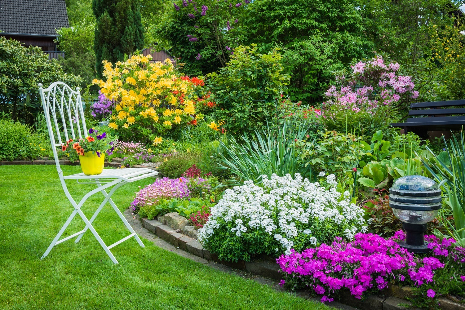 Как красиво посадить цветы во дворе